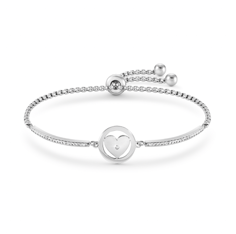 Nomination Milleluci Limited Edition Silver Heart Bracelet